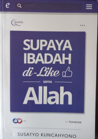 Supaya Ibadah Di Like Allah