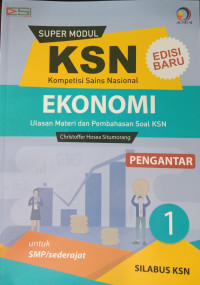 KSN Ekonomi untuk SMP/Sederajat 1 Pengantar