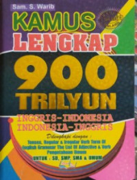 Kamus Lengkap 900 Trilyun Inggris-Indonesia