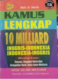 Kamus Lengkap 10 Miliard Inggris-Indonesia